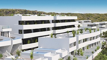 Nieuwe penthouses in Guardamar del Segura, 2 slaapkamers en 2 badkamers, gemeenschappelijk zwembad. Slechts 5 minuten van het strand
