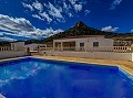 4 bed villa with 12m swimming pool and double garage near Aspe in Pinoso Villas