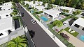 Moderne vrijstaande villa's met privézwembad, 3 slaapkamers, 2 badkamers op een perceel van 550 m2 in Pinoso Villas