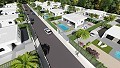 Modernas villas independientes con piscina privada, 3 dormitorios y 2 baños en parcela de 550 m2 in Pinoso Villas